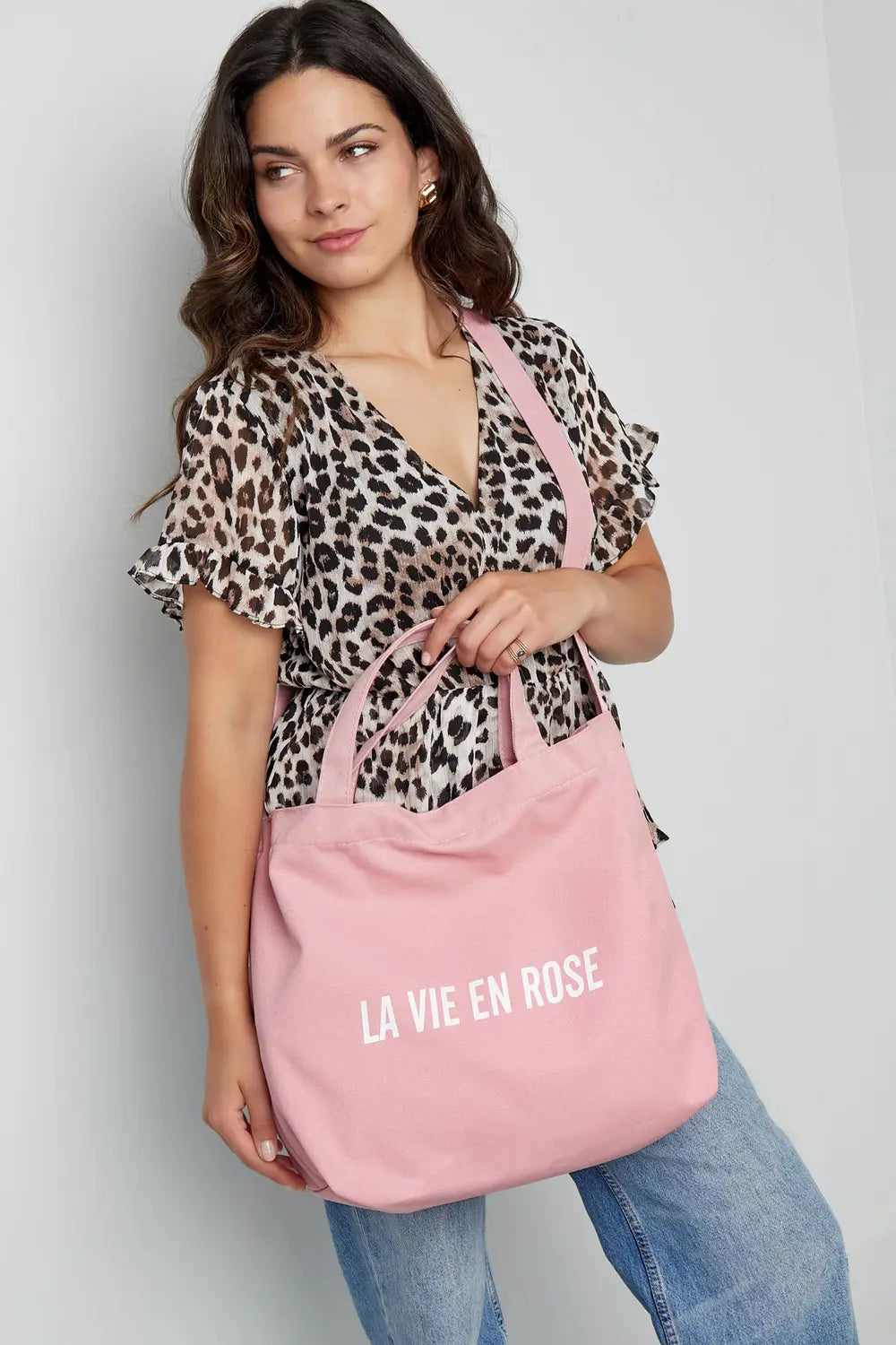 Canvas shopper La Vie en Rose